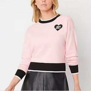 Juicy Couture Colorblock Crew Neck Pullover Sweater